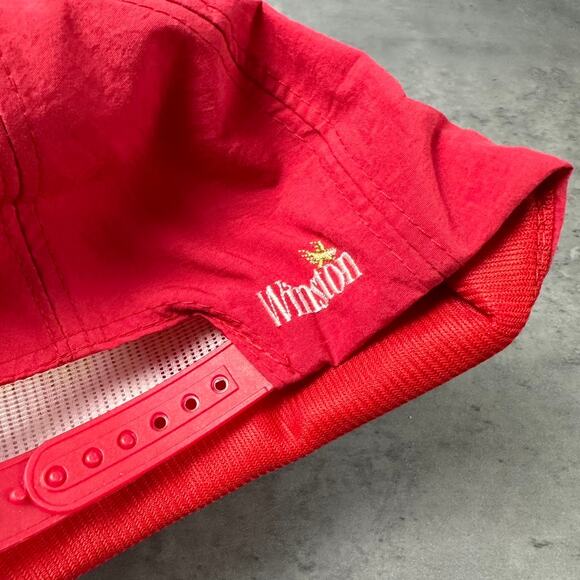 Vintage The Wrap Only Winston Has It Cigarette Red Hat - Picture 3 of 5